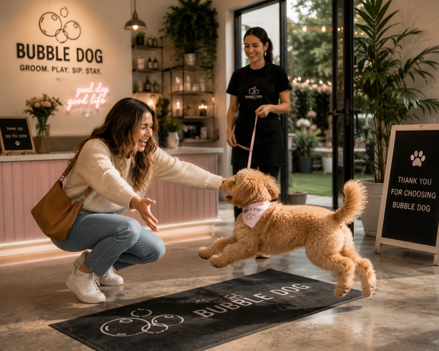 Sarah and Poppy, Founder and Top Dog