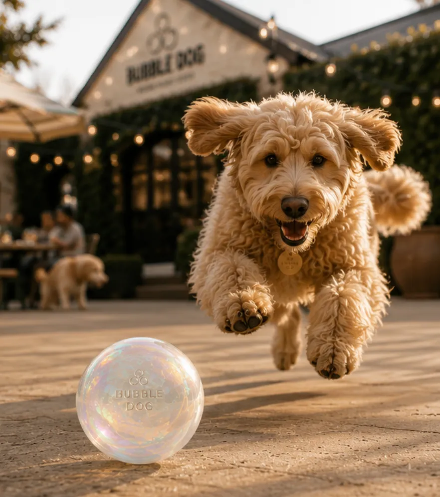 A doodle chasing the Bubble Ball